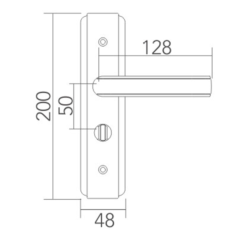 Stainless steel door lock