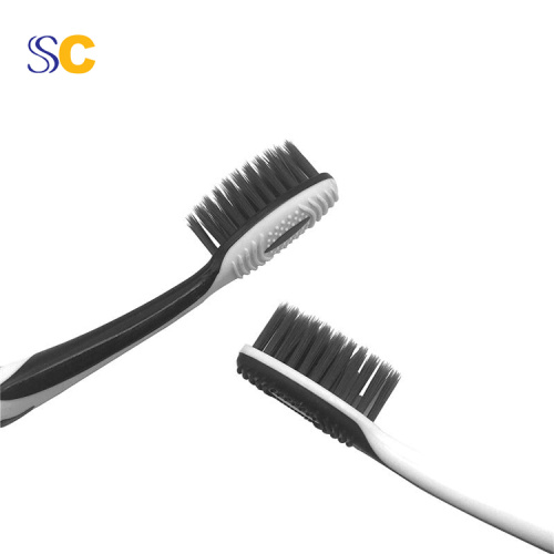 Bamboo Charcoal Black Bristle Toothbrush