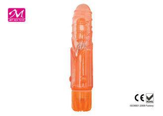 Food Grade TPR Jelly Female Vibrators , Multi Speeds Vibrat