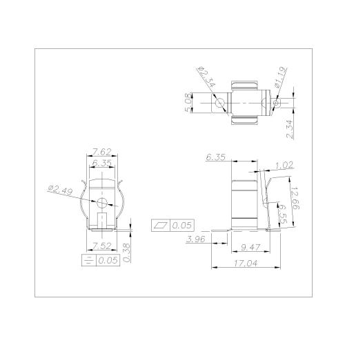 BS-M-XX-X-55 AAA-N Battery Contacts 55