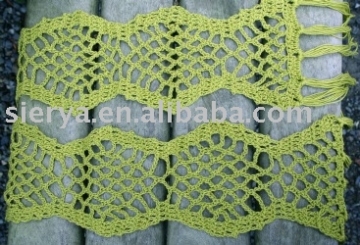 summer hand crochet scarf