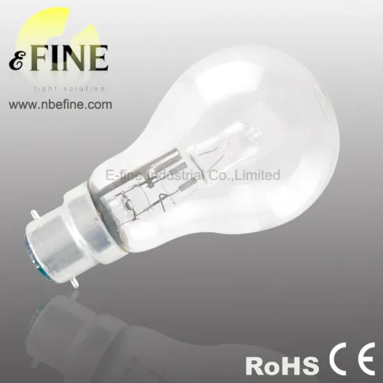 halogen lamp A55 B22 E27 clear 18W 28W 42W 52W 72W Class C