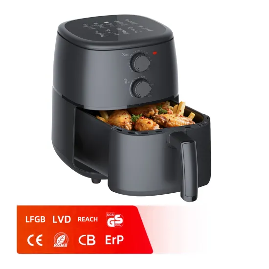 Efficient 4L Electric Air Fryer with Timer Function