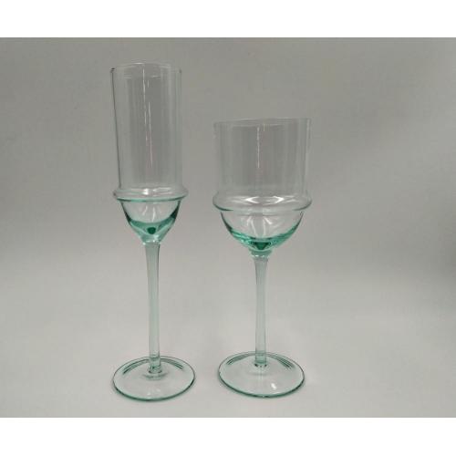 green color champagne glass wine high ball cup