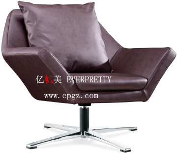 New Shape Design School Other Furniture PU Leather Cover Sofa Chair with Pillow