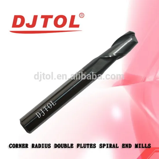 CORNER RADIUS DOUBLE FLUTES SPIRAL END MILLS(A series) engraving tools