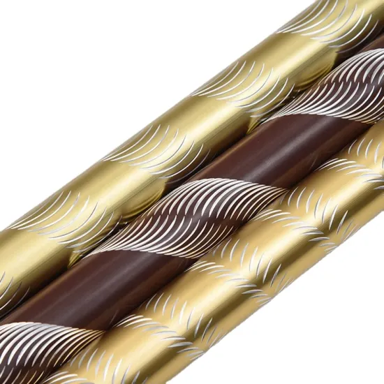 Custom Aluminum Carved Pole Rod 28mm ISO Standard Anodized Gold Black Blue Red Green