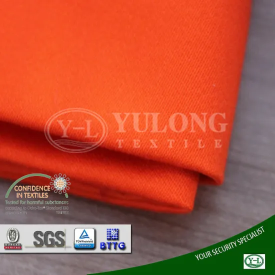 alibaba manufacture Oeko-tex fireproof plain fabric for firefighter clothing with proban finished lowest price with high quality