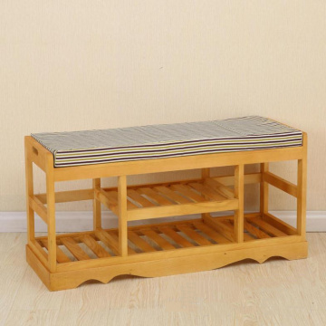 Change Shoe Sitting Solid Wood Simple Shoe Bench