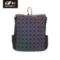 Mochila luminosa geométrica impermeable plegable de viaje