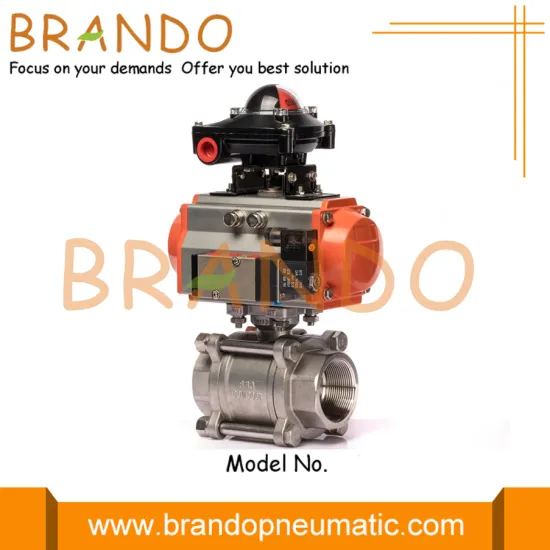 1'' Pneumatic Actuator Ball Valve With Limit Switch