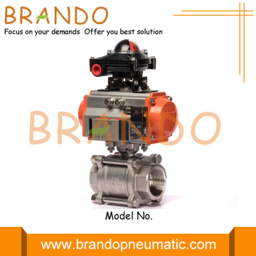 1'' Pneumatic Actuator Ball Valve With Limit Switch