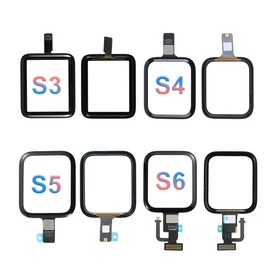Replacement Touch Screen Digitizer Display for Apple Watch Series 1, 2, 3, 4, 5, S6, S7 Models in 38mm, 40mm, 42mm Sizes