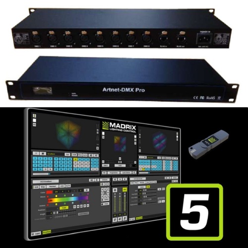 Controlador de nodo Sound to Light ArtNet SPI