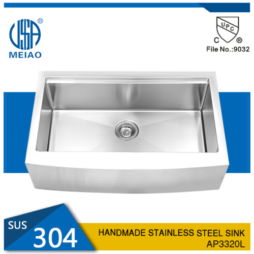 Meiao Stainless Steel 33x20 Farmhouse apron sink