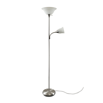 Lampada per pavimenti per torcia moderna con luce di lettura