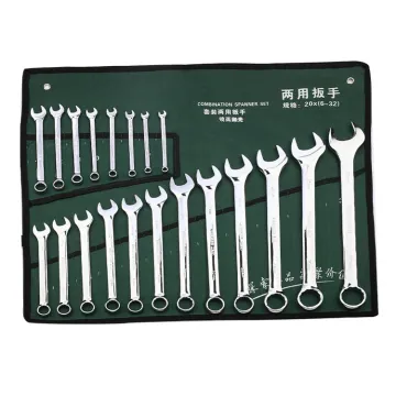10PCS/14PCS/20PCS Universal Repair Hand Tool Set: Chrome Open Ring Combination Spanner Wrench Collection
