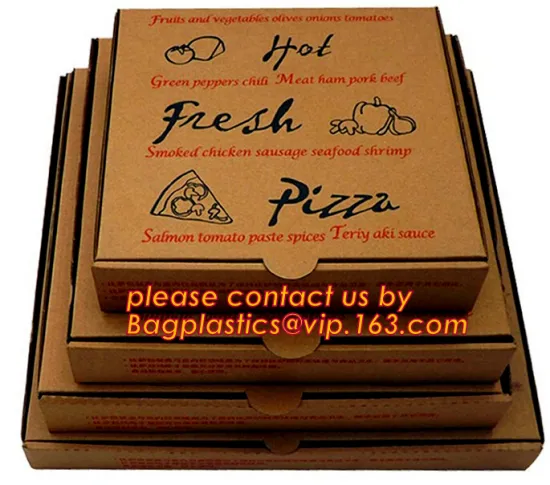 Cheap Custom offset printing corrugated pizza box, micro-flute die cut corrugated pizza boxes, kraft paper pizza box, custom piz