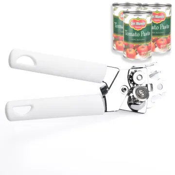 White Handle Strainless Steel Can Opener