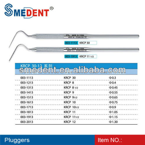 Smedent dental pluggers