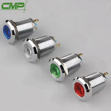 CMP metal waterproof led indicator light IP67 screw mounting 6 colors