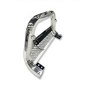Octagon tube stainless steel front bumper with light