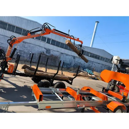 Compact Tractor Log Loader: Forestry Machinery and Trailers