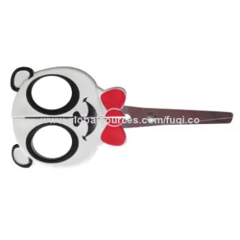 Safety scissor, student scissor, special style with bear patternNew