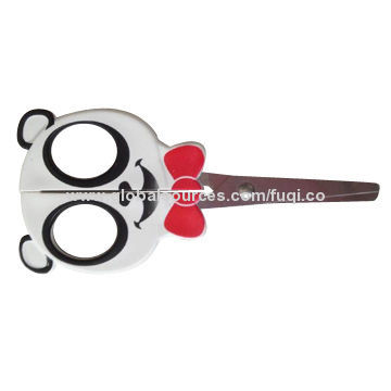 Safety scissor, student scissor, special style with bear patternNew