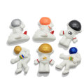 Venta caliente de astronautas de espalda plana, figuras de astronauta de resina, cabujones para pulsera, collar, pendientes, pinzas para el cabello, fabricación