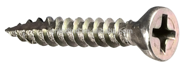 03114 countersunk head self tapping screw T17 with serrat