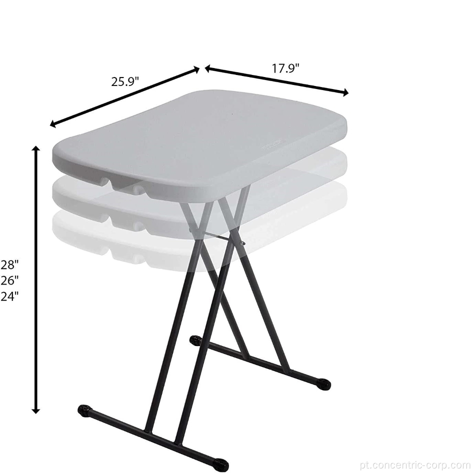 Mesa dobrável de plástico de 26 polegadas