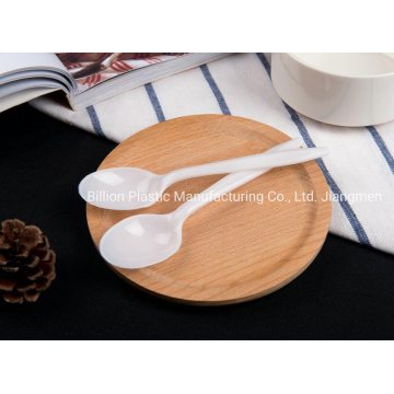 Disposable PP Cutlery Airline Spoon in Flight Catering Plastic Spoon in White