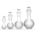 Wholesae ball Crystal Glass Whisky Wine Bottle