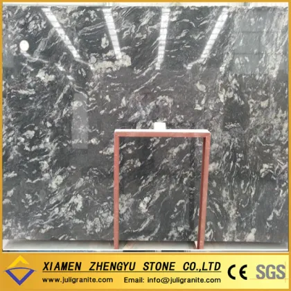 2013 new product polished black cosmic granite slab