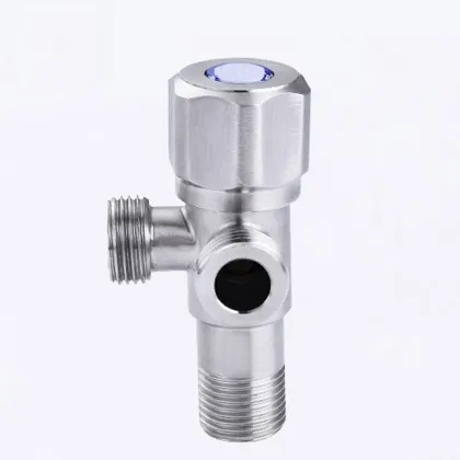 Bathroom Toilet Three Control Quick Open Brass Double 3 Way Angle Valve