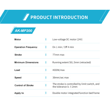 Actuador lineal de motor dual en forma de barco