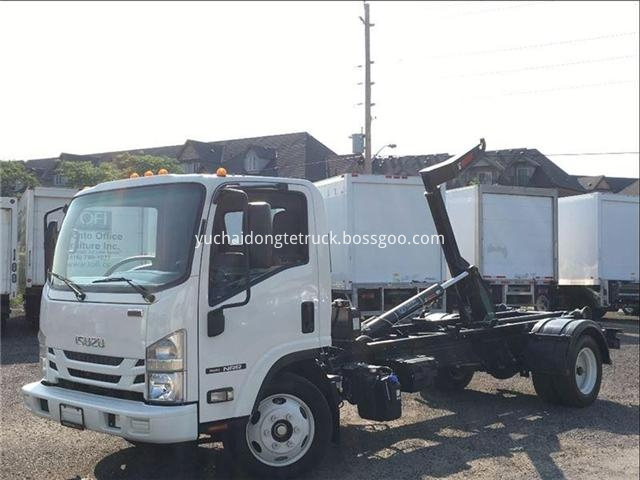 Isuzu Nrr Hook Lift Roll Off Garbage Truck