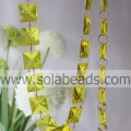 Kettingversiering 9 * 22 * ​​22 MM Crystal Plastic Ring Beaded Trim