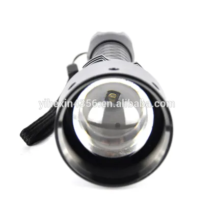 Black Infrared Rechargeable Led Flashlight