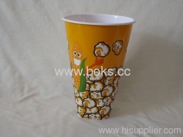 Square Bottom Plastic Popcorn Cup 