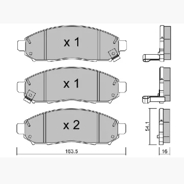 ODM OEM Brake Pads for NISSAN NP300 NAVARA