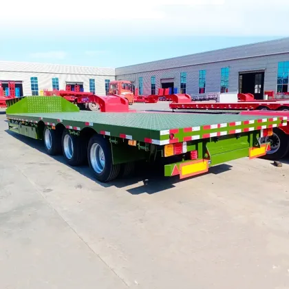 Container Flatbed Semi-Trailer Flatbed Truck Tractor