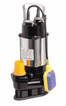 0.75kw V750F 100% copper wire stainless steel drainage sewage submersible shimge water pump