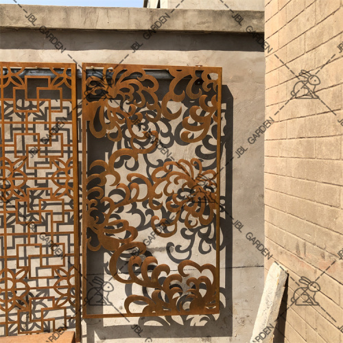 Laser Cut Metal Black Screens Garden decoration Fence