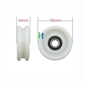 Escalator Handrail Roller 6204rs Bearing 100*34mm
