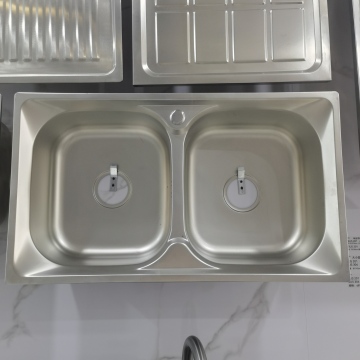 Handmade Modern Undermount 304 Stainless Steel Double Bowl Kitchen Sink Suppliers