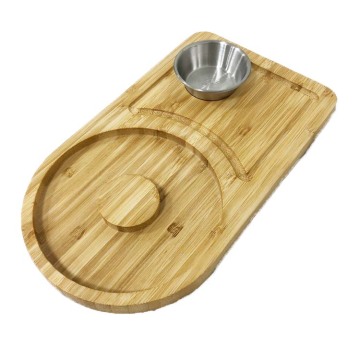 Bamboo Charger Plates - Hot Sale Sublimation Tray for Yemek Takimi Portions