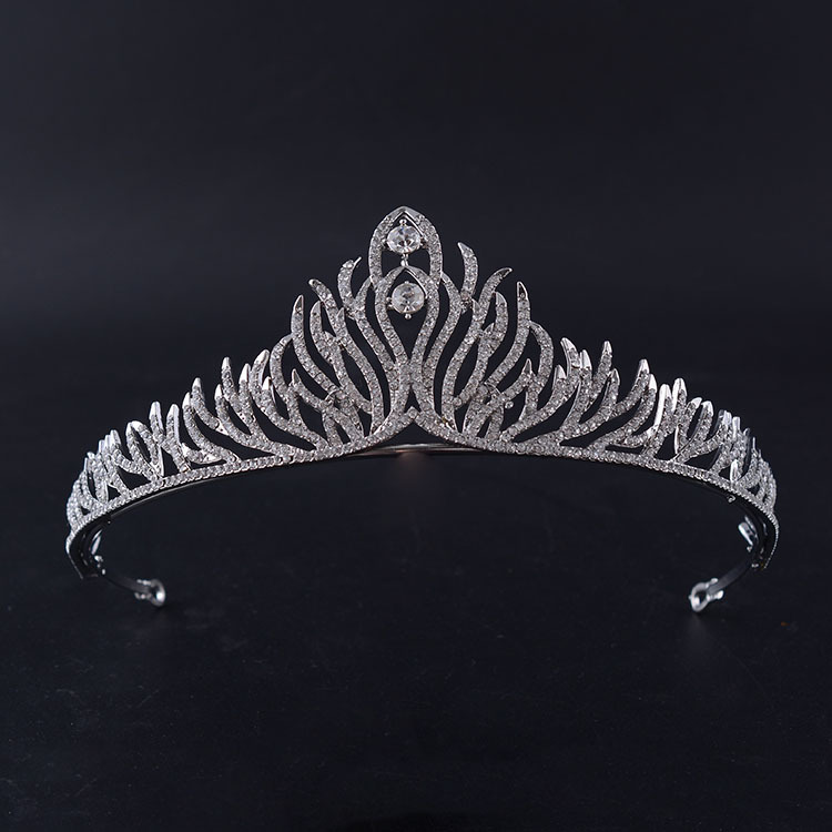 Silver Head Crown For Queen Ballet Headpiece