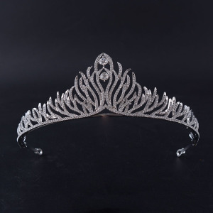 Silver Head Crown For Queen Ballet Headpiece